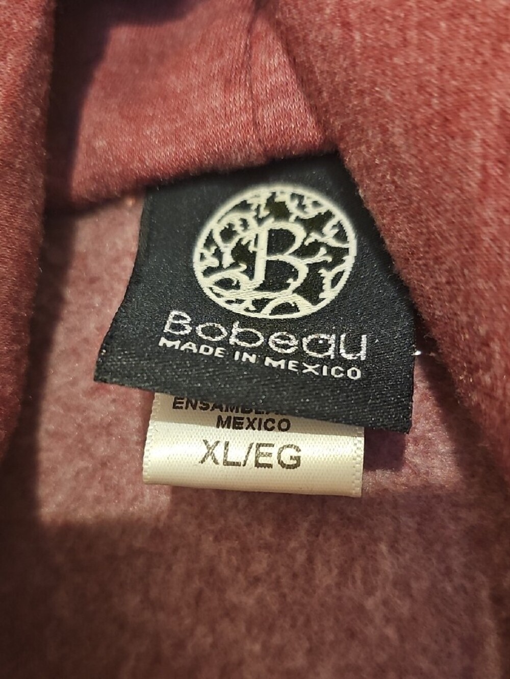bobeau Draped Asymmetrical Cardigan in Rust Red - Picture 2 of 10